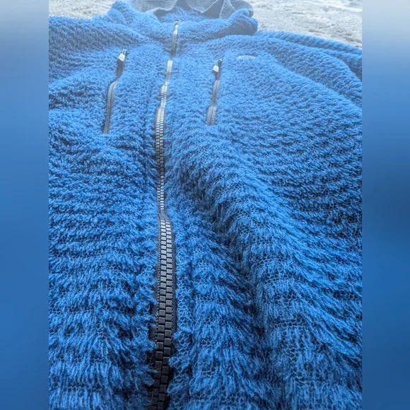 Blue and Gray Hooded Sweater - Picture 2 of 5